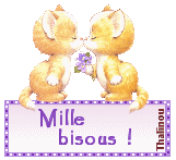 Gif animé mille bisous